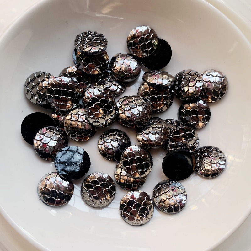 80PCS 12mm black metal Colors  - Embellishment Glue Craft 评论和价格