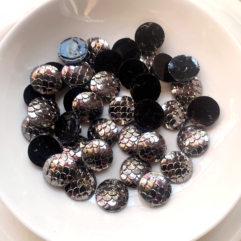 80PCS 12mm black metal Colors  - Embellishment Glue Craft 评论和价格