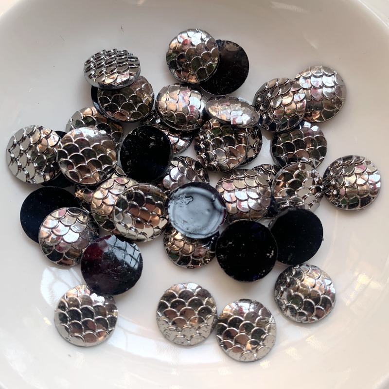 80PCS 12mm black metal Colors  - Embellishment Glue Craft 评论和价格