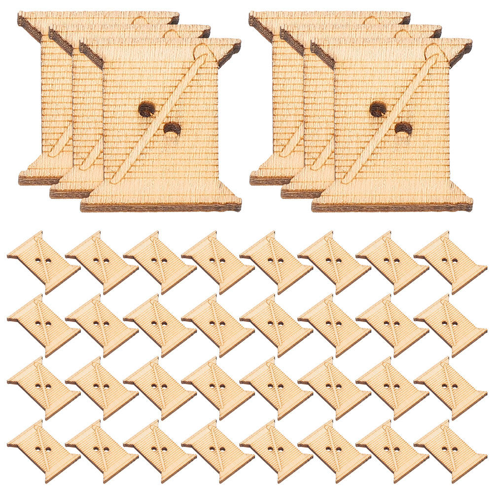 100Pcs Wooden Embroidery Floss - Embroidery Embellishments 评论和价格
