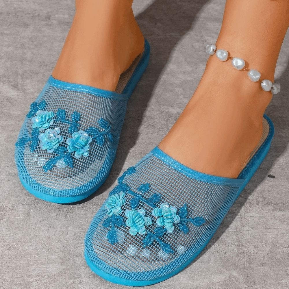 Casual Flower Embroidery Mesh  - Embroidery Embellishments 评论和价格